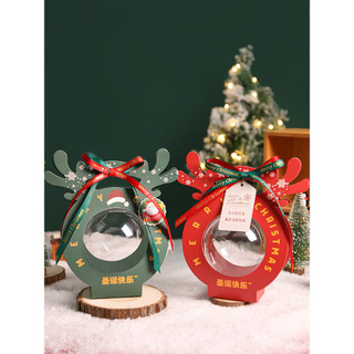Nova caixa de presente de maçã de natal véspera de natal caixa de maçã Staghorn decoração caixa de natal frutas embalage