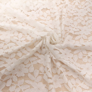 Bege cor sólida Floral renda gaze tecido Han roupas vestido xale camisa de fundo tecido diy