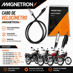 Cabo Velocímetro Honda Cg 150 04-08 Fan 125 150 09-13