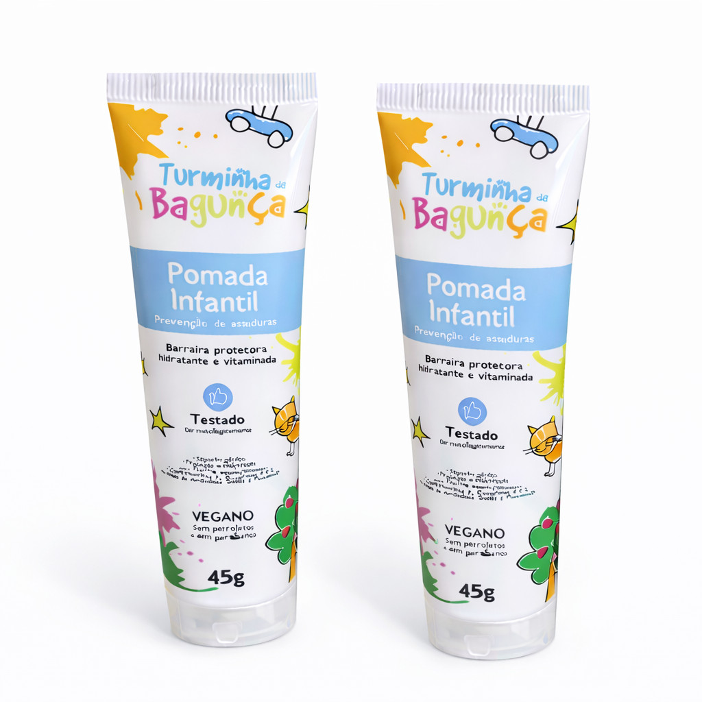 Kit 2 Pomadas para Assaduras 45g Infantil Turminha da Bagunça