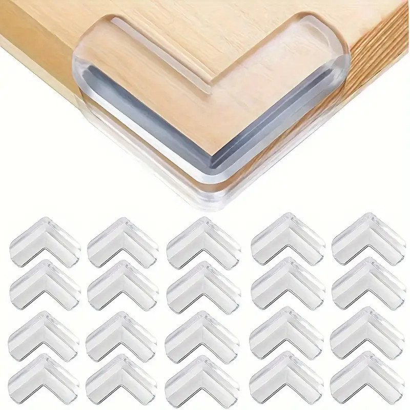 20 Protetor De Silicone De Mesa Quina Protetor Para Móveis  Quadrado e Rotundidade Quarto Cozinha Casa