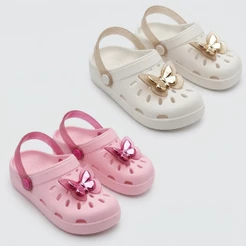 Babuche Infantil Menina Grendene Kids Clog Borboleta Original
