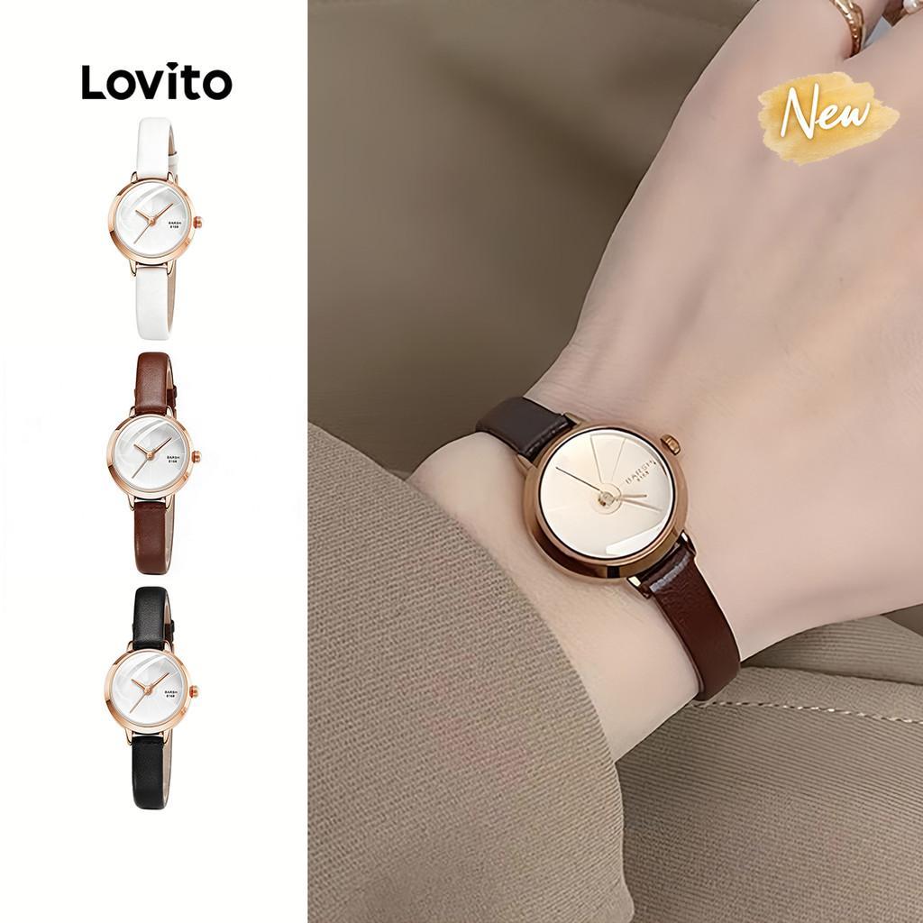 (New Arrival) Lovito Relógio De Quartzo Digital Casual Elegante Para Deslocações QWD001BR014