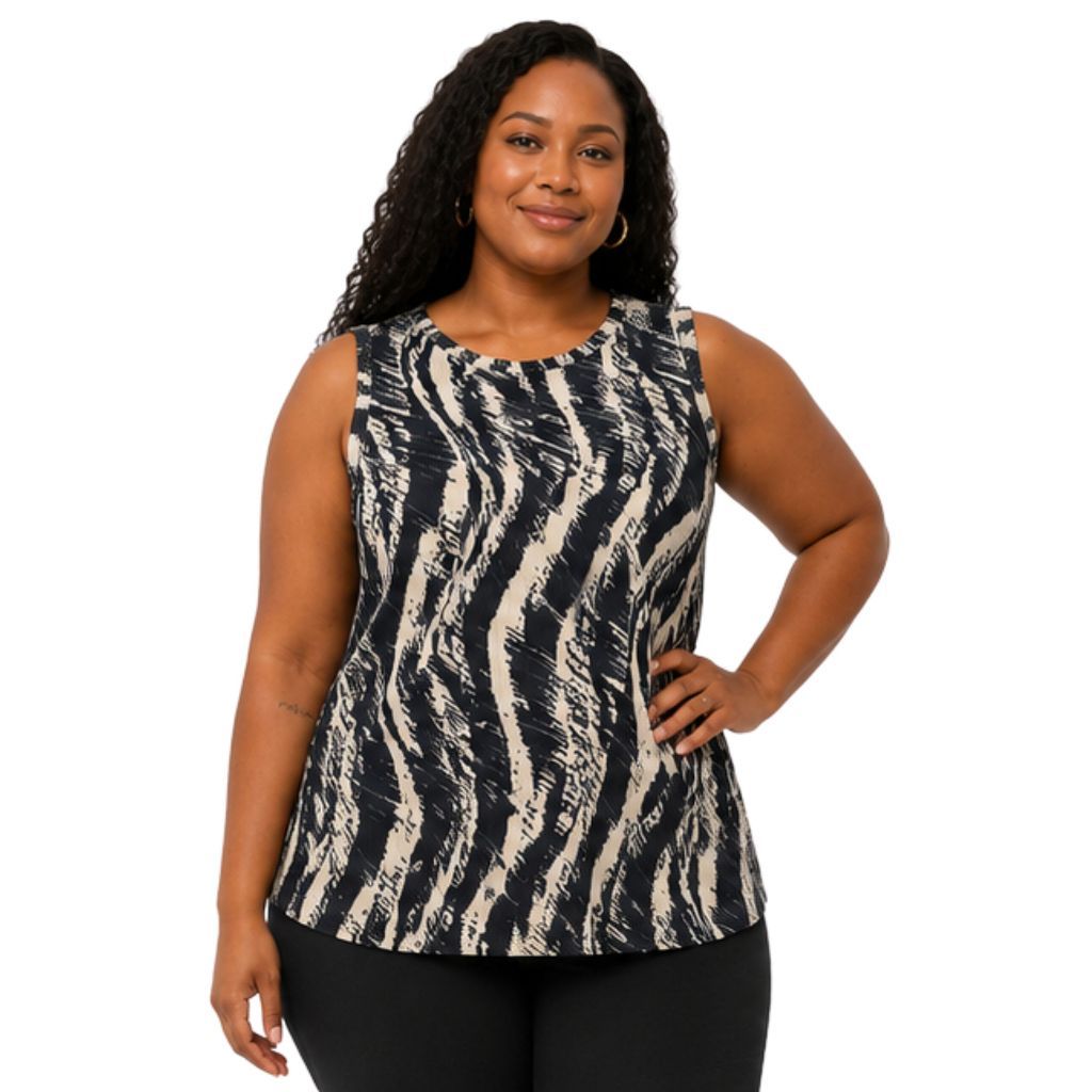 Blusa Regata Feminina Plus Size — imagem 2 de 2