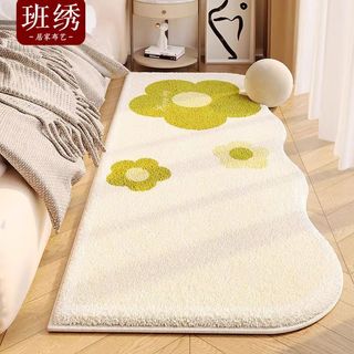 Cobertor de cabeceira de lã de cordeiro para quarto, imitação de caxemira espessada, tapete para sala de estar, à prova 