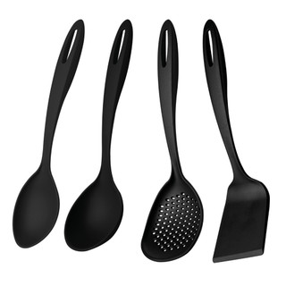 Jogo De Utensilio 4 Peças Abilit Nylon Preto Tramontina
