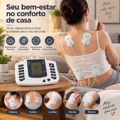 Aparelho Tens Choque Fisioterapia Eletrochoque Eletrodos-envio imediato