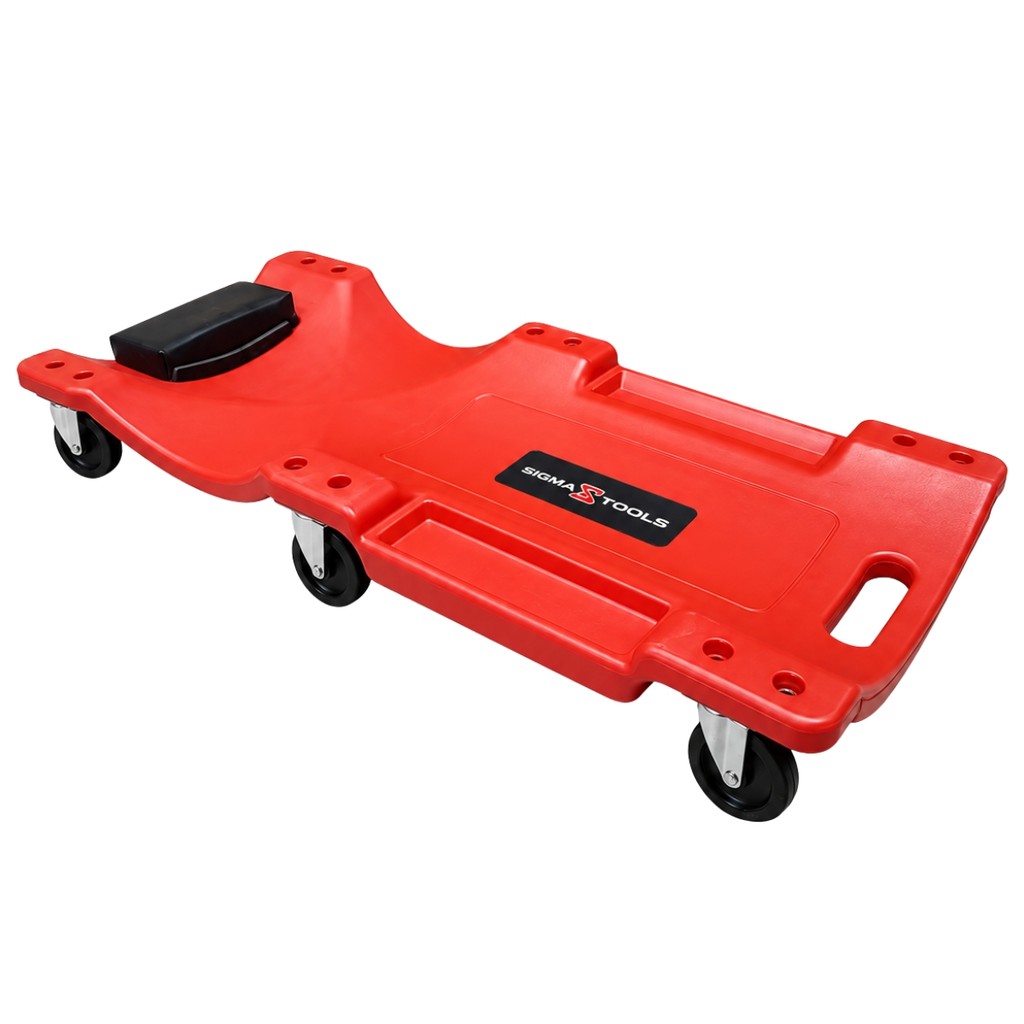 Carro Esteira Mecânico C/ Encosto 150Kg Vermelho Sigma Tools