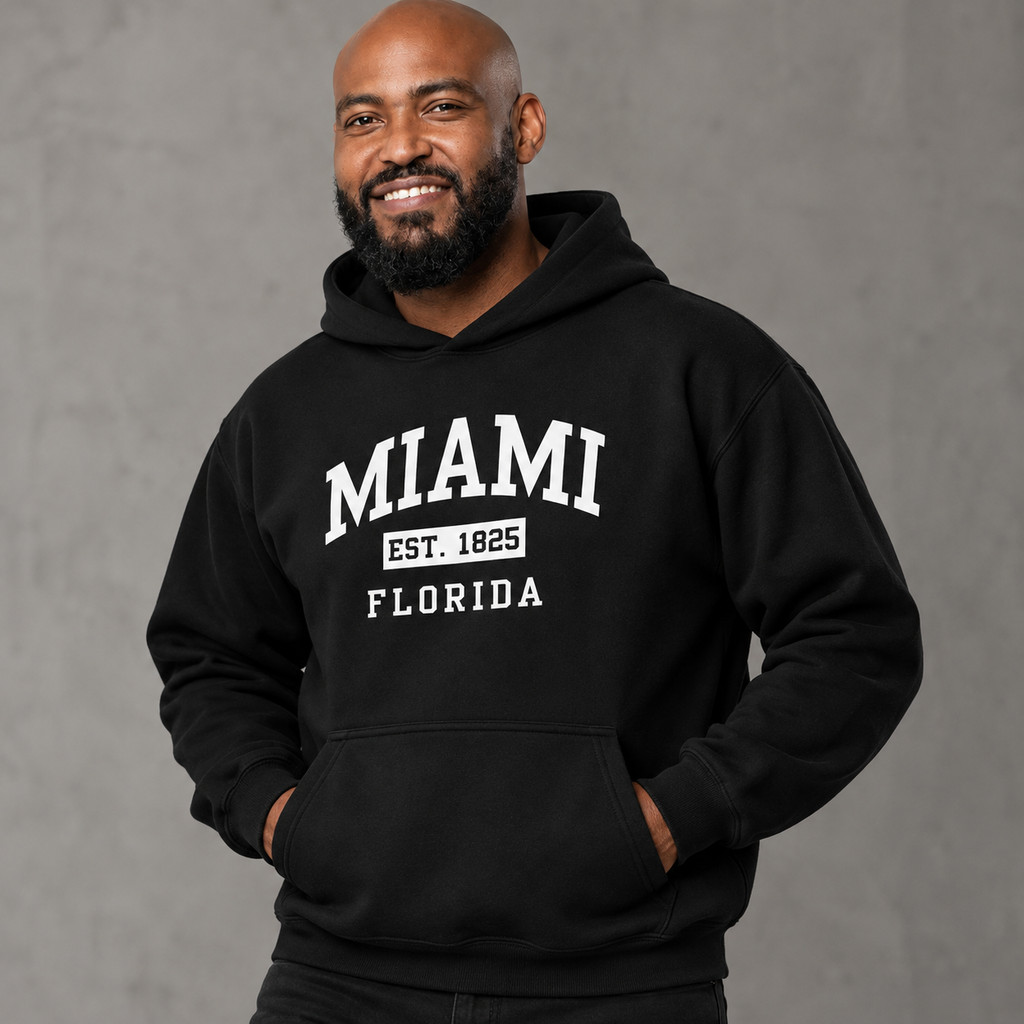 Moletom Feminino Masculino Unissex Canguru Cidades Califórnia Miami Abrigo Blusa De Frio Agasalho Estampado