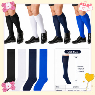 Meias Masculinas , Sociais De Tubo Médio De Elastano Finas Longas E Respiráveis Até O Joelho Para Todas As Estações