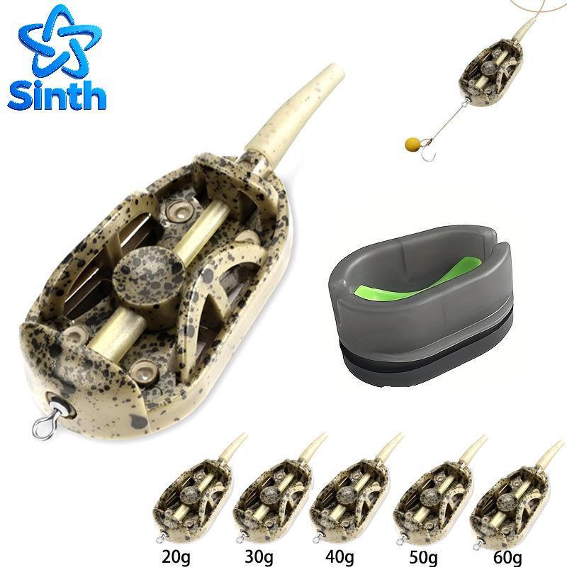 Sinth 2/5 Unidades 20g/30g/40g/50g/60g Método Alimentador De Pesca Em Linha Carpa Kit Dispositivo Equipamentos De Cabelo