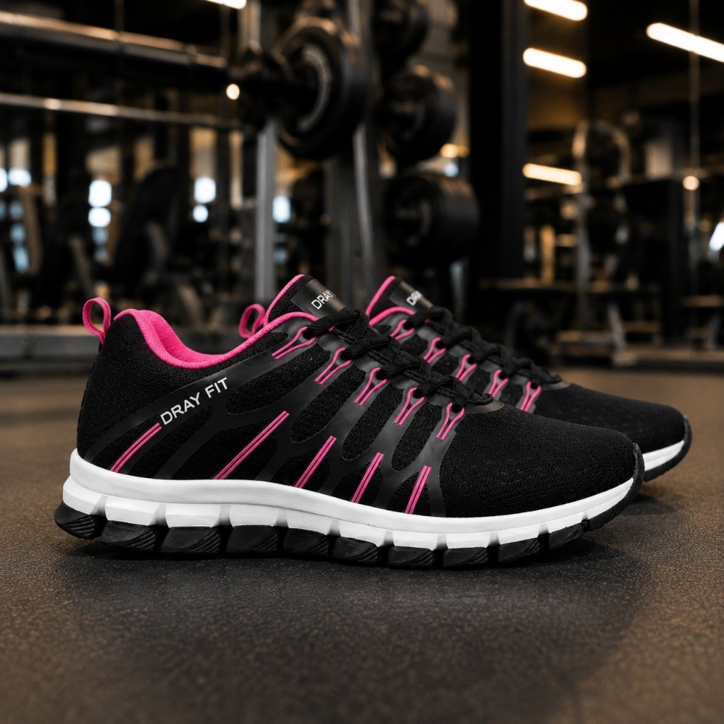 Tênis Casual Esportivo Masculino Feminino Academia Caminhada Corrida Confortável Leve Respirável Antiderrapante