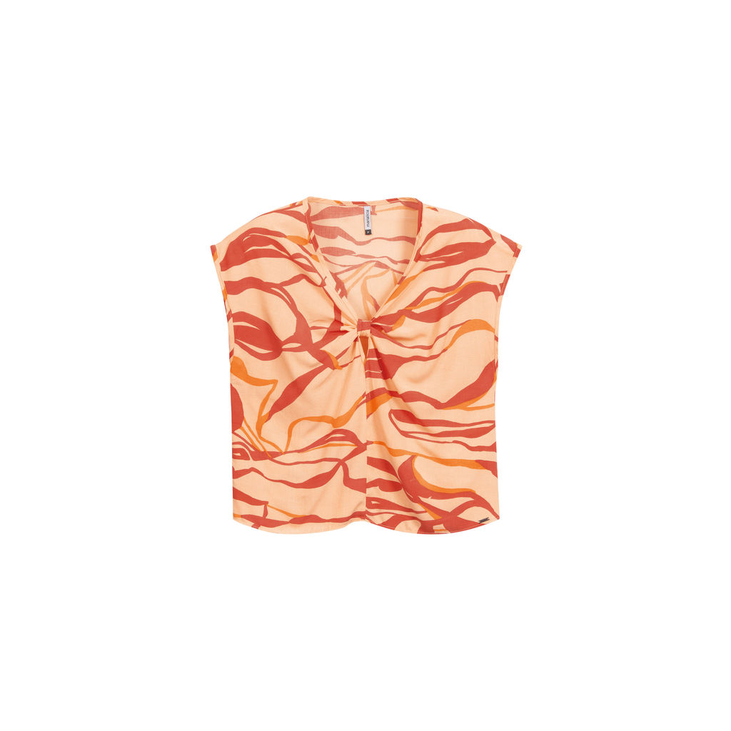 Blusa Feminina De Viscose Marialícia Laranja