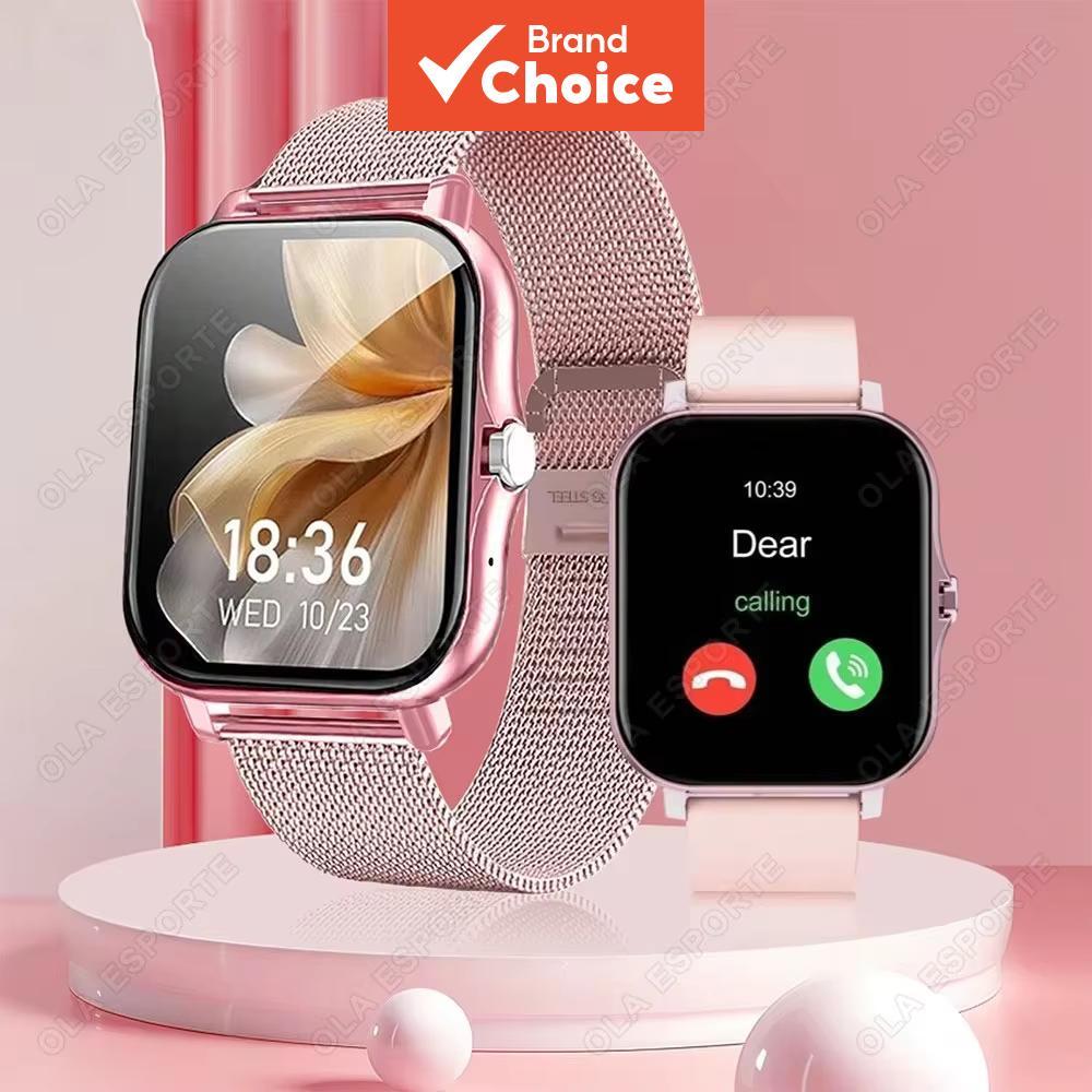 Novo Smartwatch Esportivo Square para Android/iOS Monitor de Sono, Rastreador de Fitness, Relógio Inteligente com