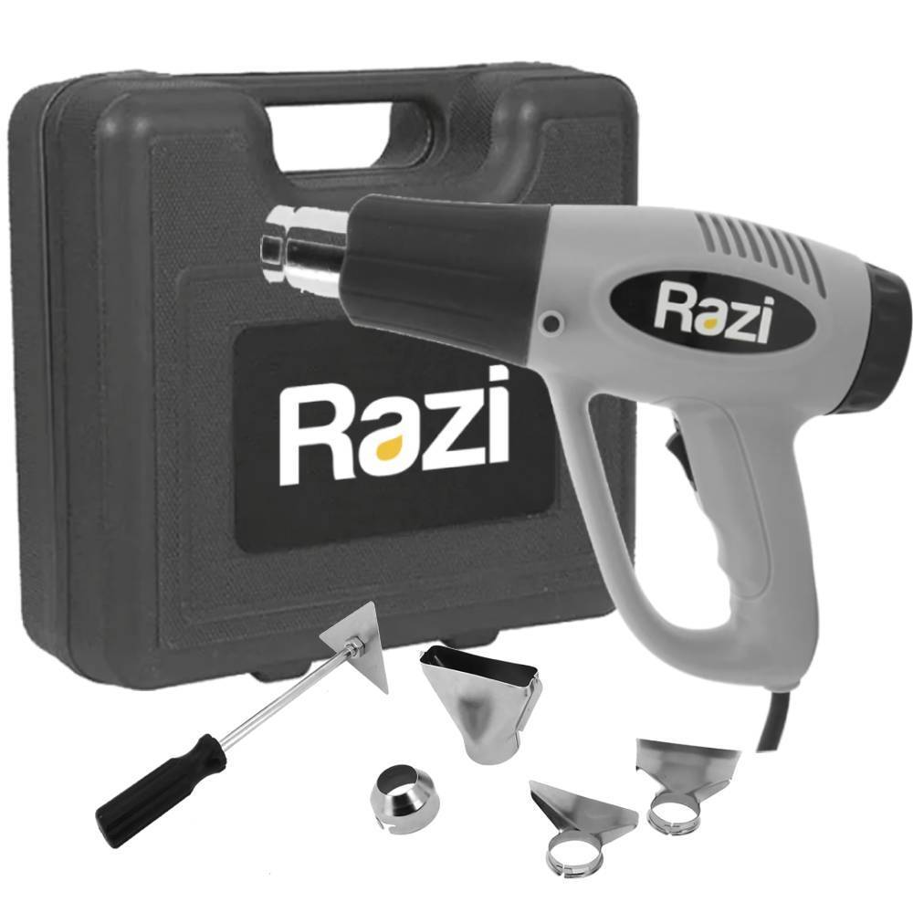 Soprador térmico com kit de acessórios 21146 RZ-SK1500 Razi — imagem 2 de 3
