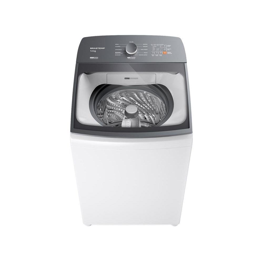 Lavadora de Roupas Brastemp 14kg Cesto Inox 12 Programas de Lavagem Branca