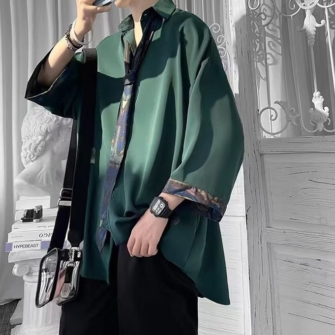 [M-5XL] Camisa masculina com gravata a condizer, estilo coreano, alta qualidade, tamanhos grandes, camisa feminina de ma