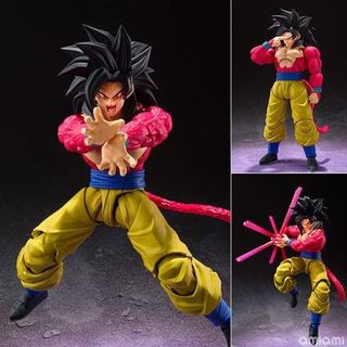Demoniacal Fit Dragon Ball Son Goku Shf 3.0 Super Saiyan 4 Untamed Power 1/12 Figura De Ação 16cm Coleçano Modelo Móvel 