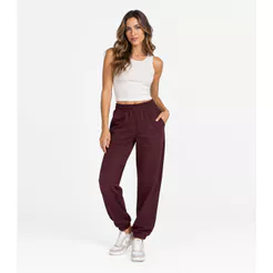 Calça Feminina Jogger Rovitex Vermelho