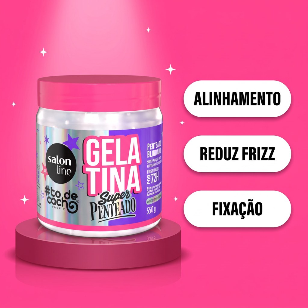 Gelatina #todecacho Super Penteado 550g — imagem 2 de 2