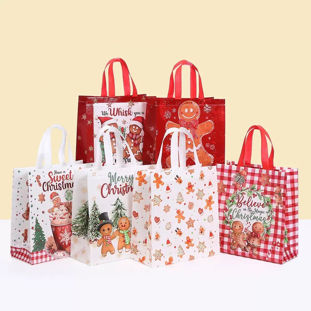 Sacola não tecida de NATAL Sacola de presente Sacola de embalagem FELIZ NATAL HY5053