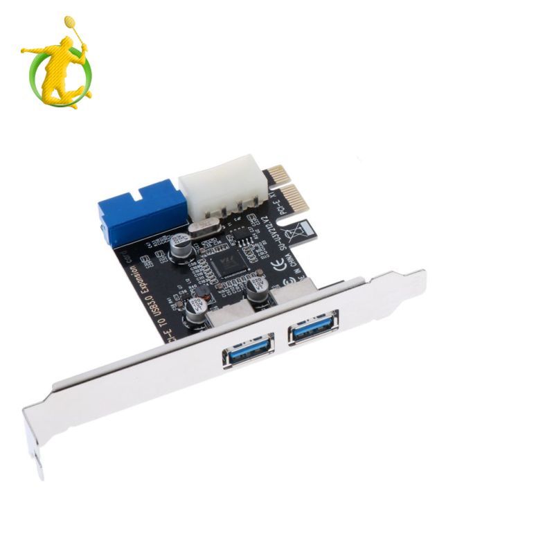 [Asiyy] Conversor Adaptador De Placa De Expansão PCI E Para USB 3.0 De 2 Portas 5 Gbit/S