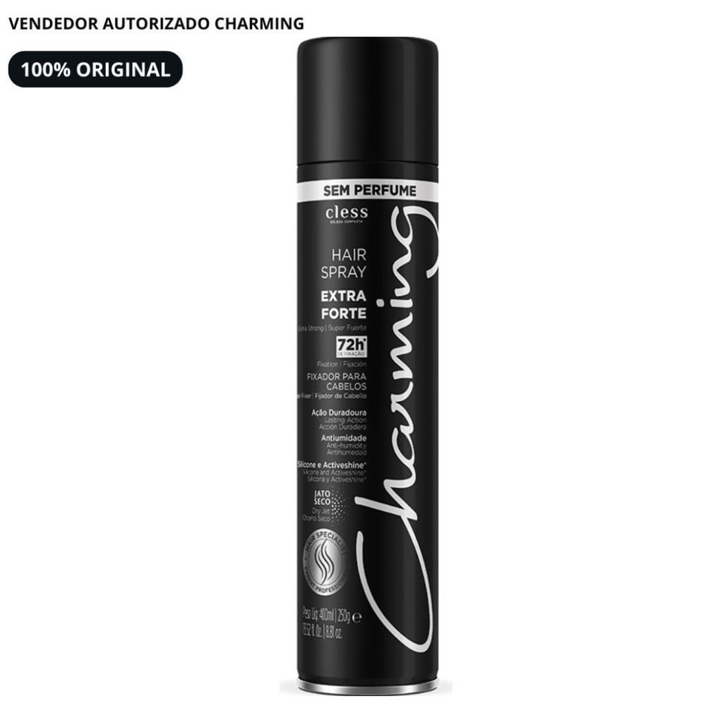 Charming Hair Spray Extra Forte Sem Perfume 400ml