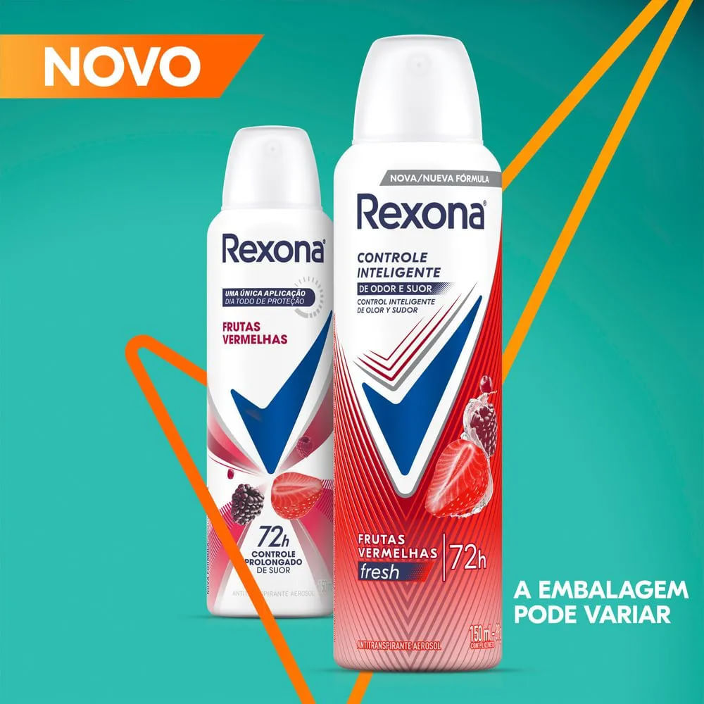 Kit Desodorante Aerosol Rexona Frutas Vermelhas 150ml - 12 Unidades · foto 2