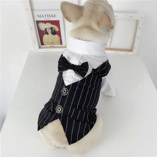Roupas Para Animais De Estimação Casamento Formal Camiseta Filhote De Cachorro Gato Gravata Borboleta Smoking Terno De C