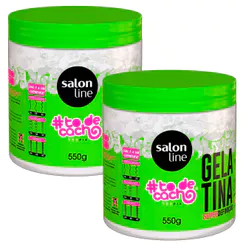 Kit Gelatina Salon Line #To De Cacho Não Sai Da Minha Cabeça 550g - 2 Unidades