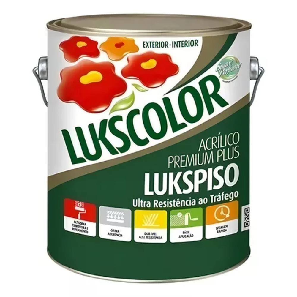 Tinta Piso Lukspiso Galão 3,6 Litros Diversas Cores em Oferta na Shopee