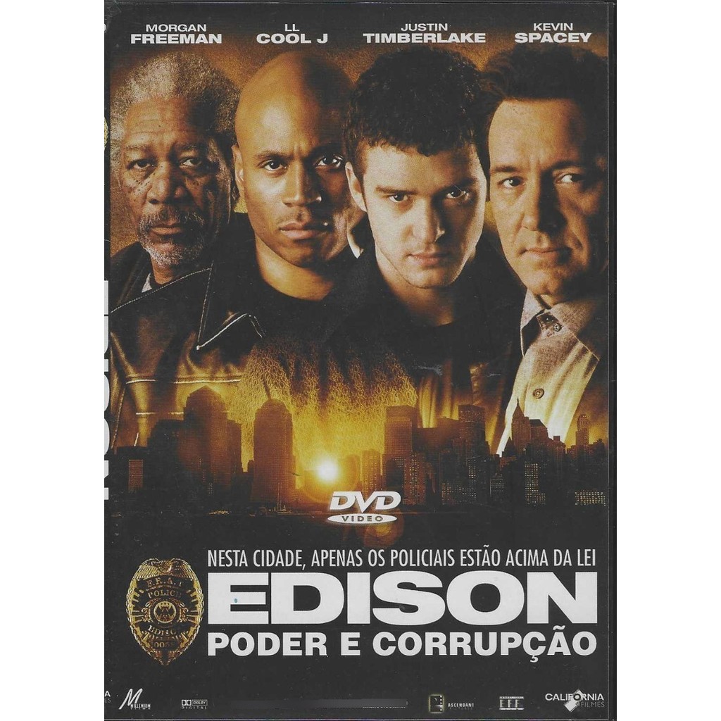 Dvd - Edison Poder E Corrupção - Morgan Freeman - Lacrado