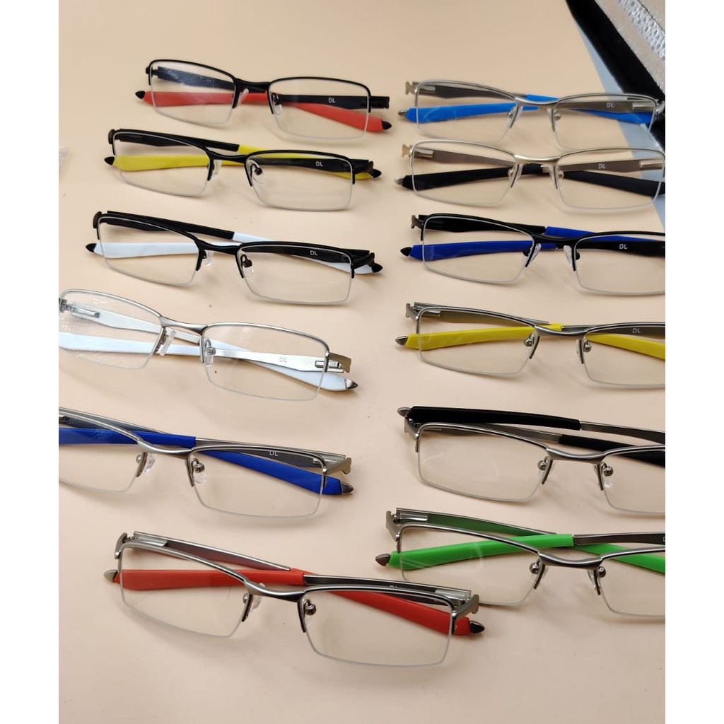 Armação Óculos Masculina Semi Aro Lupa Lupinha Vilão em Oferta na Shopee