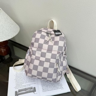 Mochila Feminina Escolar Universitária De Viagem Moda Casual Xadrez Unissex X104 LING em Oferta na Shopee