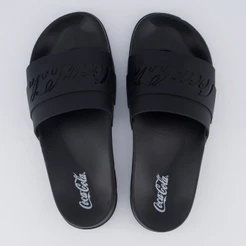 Chinelo Coca Cola Injetado Slide Elevate Preto