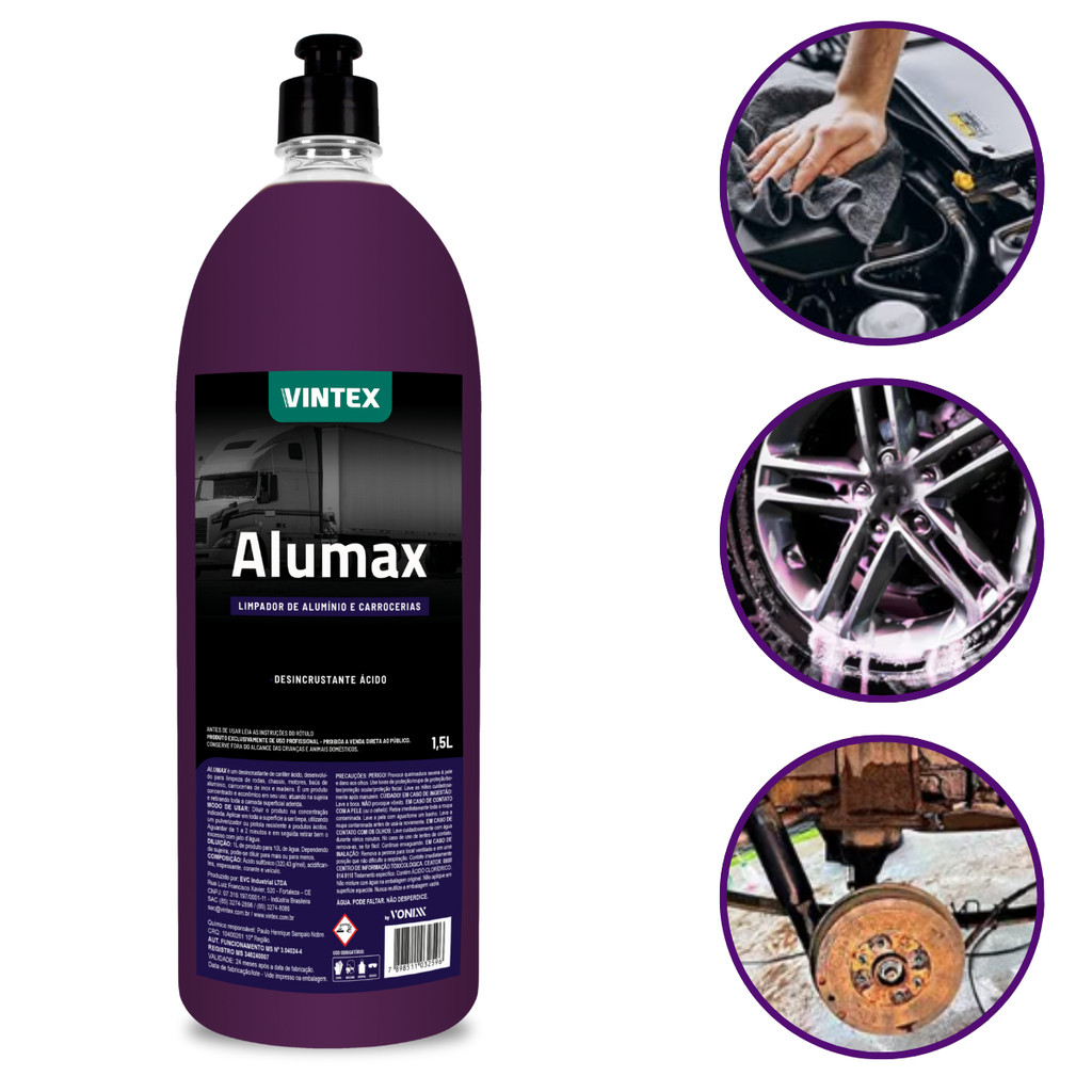 Alumax 1,5L Vintex Desincrustante para Limpeza Técnica Pesada em Oferta na Shopee