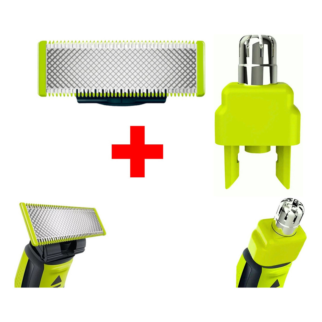 Lâmina Refil + Aparador Nasal Para Oneblade Philips