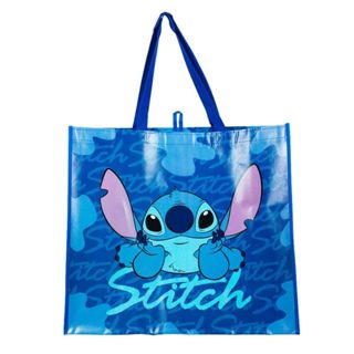 Sacola Feira Reutilizável Azul Escuro Stitch 44x49.5cm - Disney em Oferta na Shopee