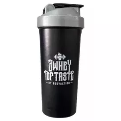 Coqueteleira 3 Whey Top Taste - 600ml Preta - Body Action