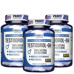 Kit 3 Testodrol Gh - 60 Tabletes - ProFit