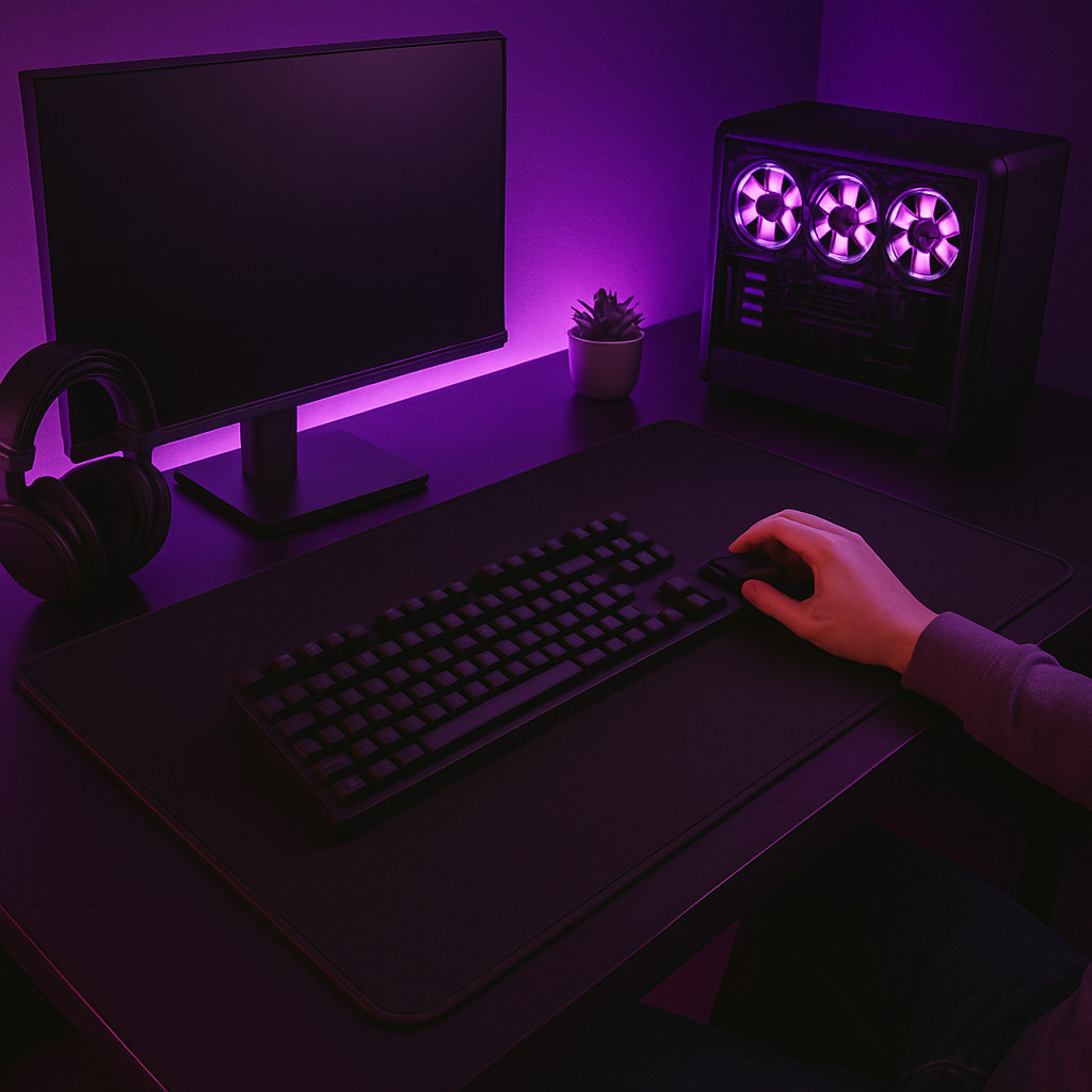Mouse Pad Gamer Extra Grande Preto 90x40cm Speed Liso Rápido Base Emborrachada Deskpad Envio Imediato