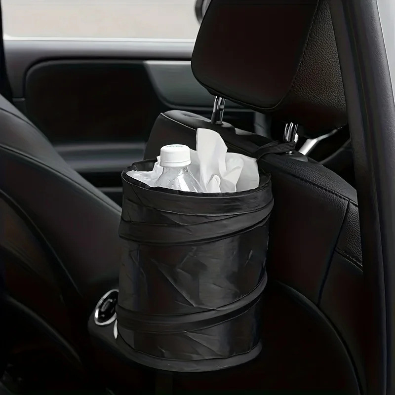 Lata De Lixo Do Carro Portátil Durável Dobrável Pendurado Balde De Armazenamento Cadeira Volta Oxford Pano Saco 1pc