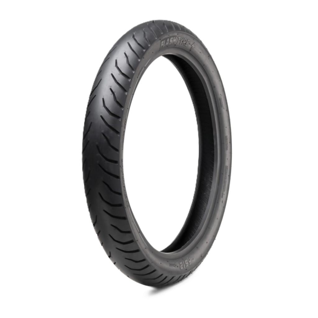 Pneu 80/100-14 TL Flash Tyre FS12 49P Traseiro Sem Câmara Biz 100/125 Pop 100 Jet 50