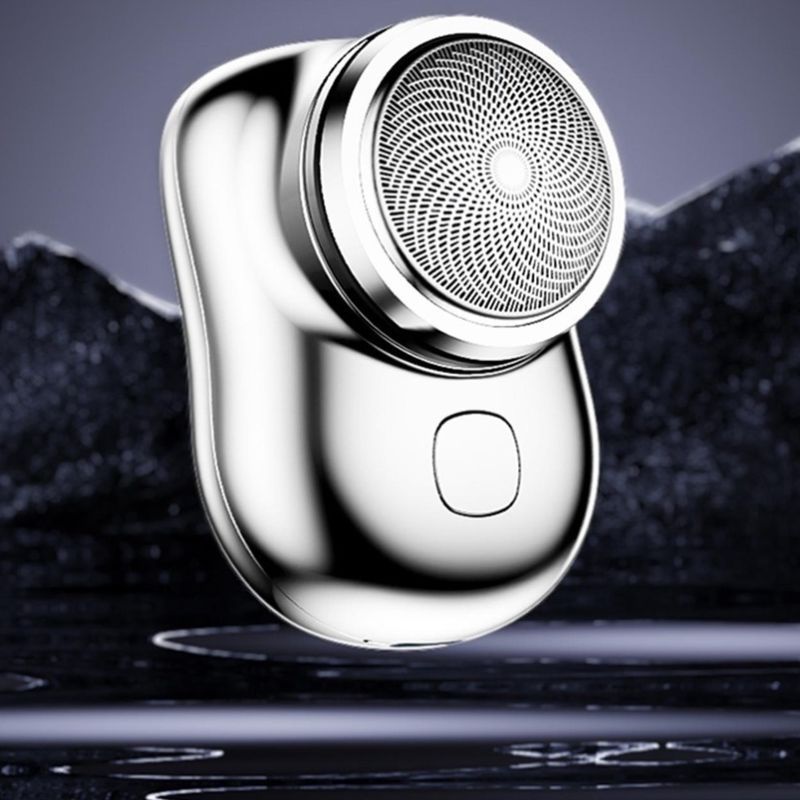 Imagem Mini Barbeador Elétrico Portátil a Prova D'água De Dupla Finalidade Tipo C -  Aparador De Barba De Bolso