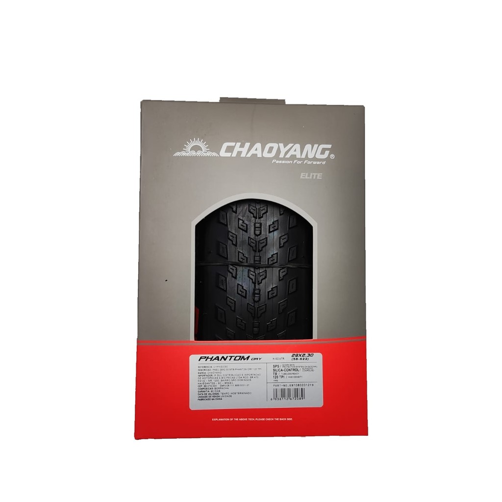 Pneu MTB Chaoyang Phantom Dry Elite 29x2.30 120tpi Kvl Tbl em Oferta na Shopee