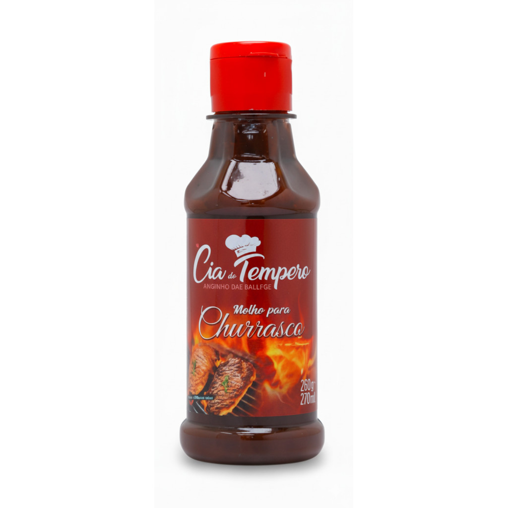 Molho Churrasco C/ Pimenta 180ml - CIA DO TEMPERO