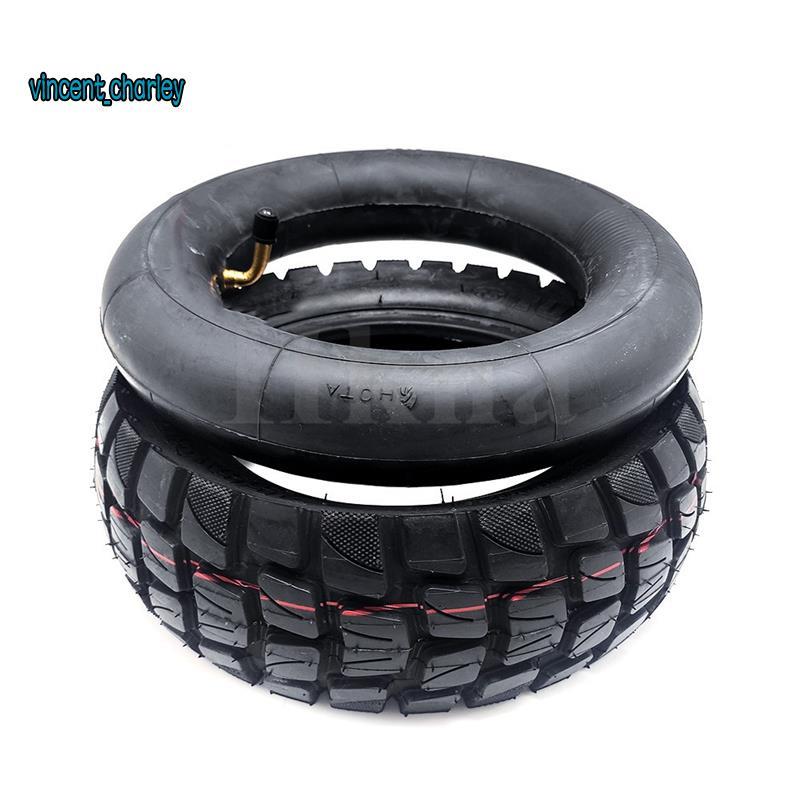 255X80 Pneu Interno Tubo Externo Para Scooter Elétrica 10X Atualização 10 Polegada Off Road , 90 Graus em Oferta na Shopee
