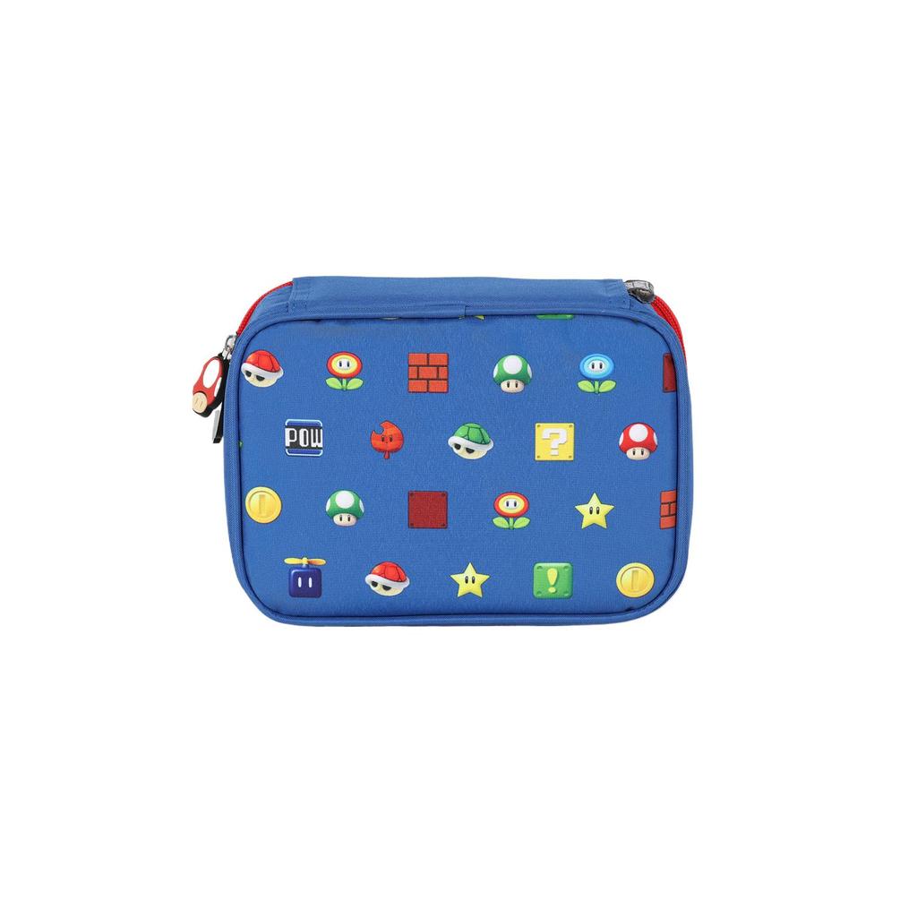 Estojo Box Infantil Pequeno 100 pens Super Mário