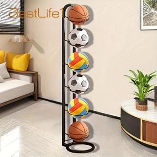 Rack De Armazenamento De Bola Vertical De 3/4/5 Camadas-Organizador De Rugby De Vôlei De Futebol De Basquete em Oferta na Shopee