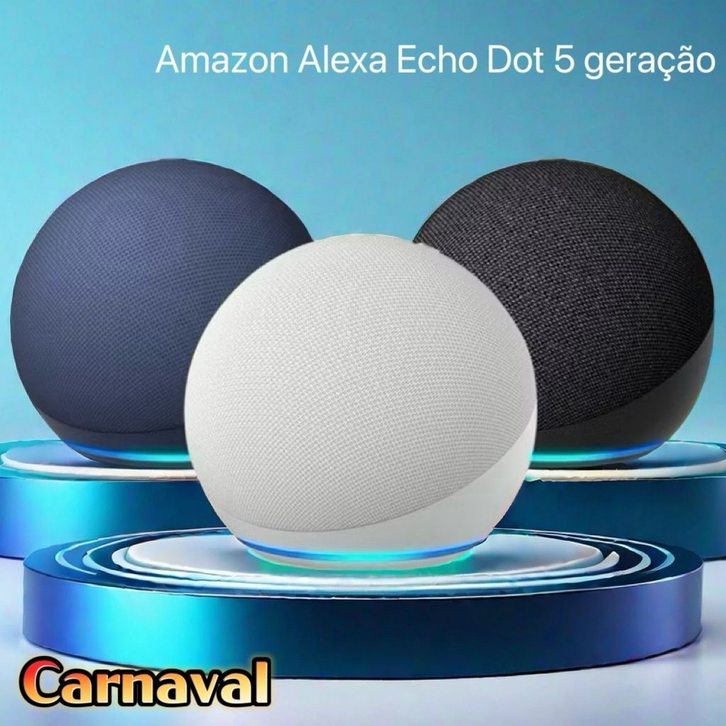 ORIGINAL - Caixa de som com Bluetooth, Led modelo Alexa DE UM APARELHO SUPER BASS